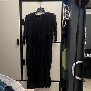 MUJI CALF LENGTH GOTH SUMMER DRESS WITH POCKETS